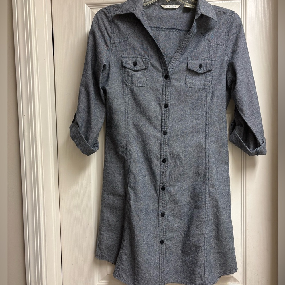 Derek Heart Charcoal Long Sleeve Dress